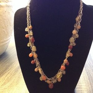 💙VJ necklace w/ multi strands and multiple beads​